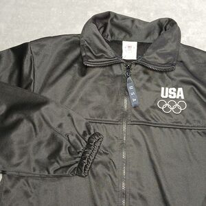 Team USA Olympic Jacket L Warm-Up Track Zip-Up Metropolitan-Active Retro-Sport L